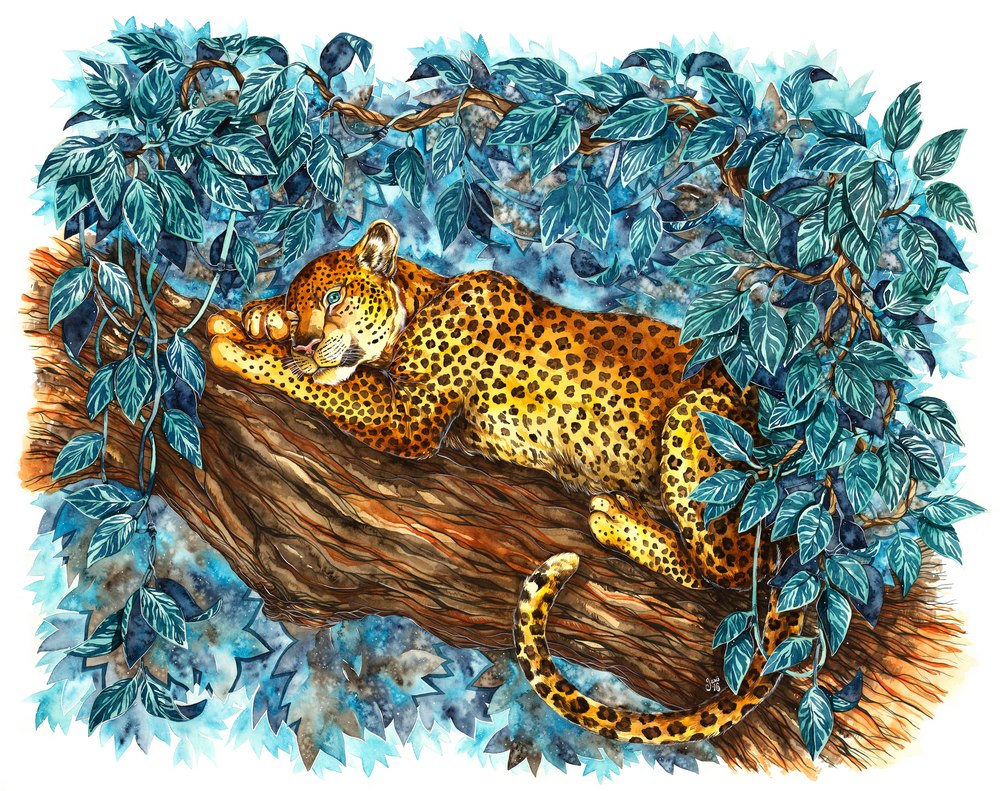 Original Painting - The Shelter of Leaves